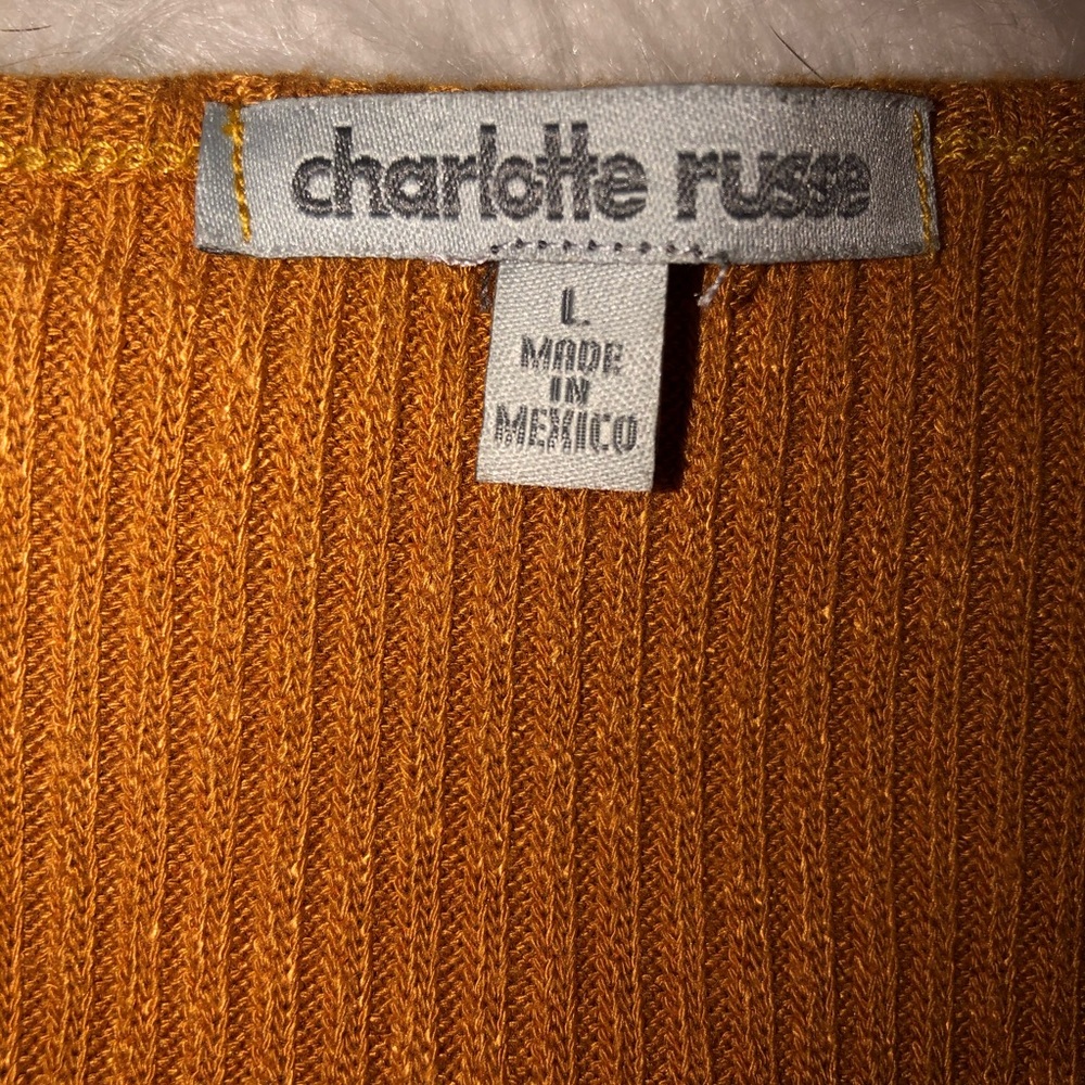 Off the Shoulder Ribbed Sweater With Ruching - Picture 3 of 3